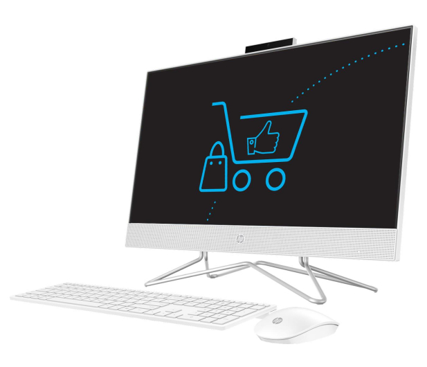 HP 24 AiO Ryzen 5-3500/8GB/512 White - 606131 - zdjęcie 2